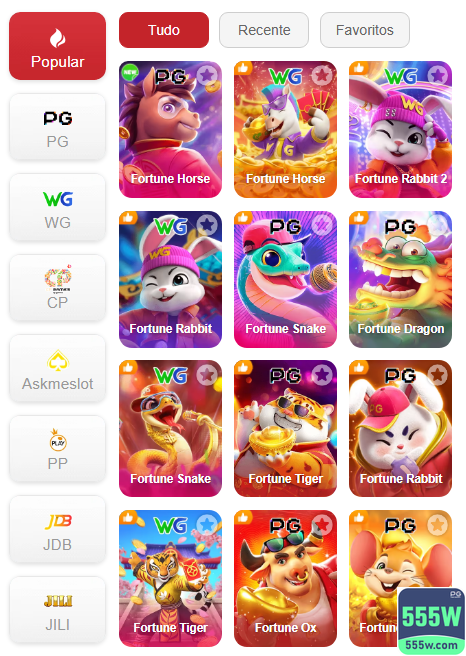 Experiência de Jogos 555w.com